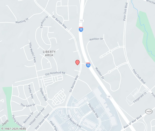 Location Map: 2443 Sir Barton Way Lexington, KY 40509