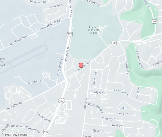 Location Map: 938 Louisville Rd. Frankfort, KY 40601